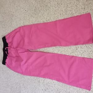 XS Pink and Black scrub star scrub pants